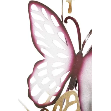 PANEL ŚCIENNY BUTTERFLIES ZŁOTO/BORDOWY 59,5X4X111,5 cm